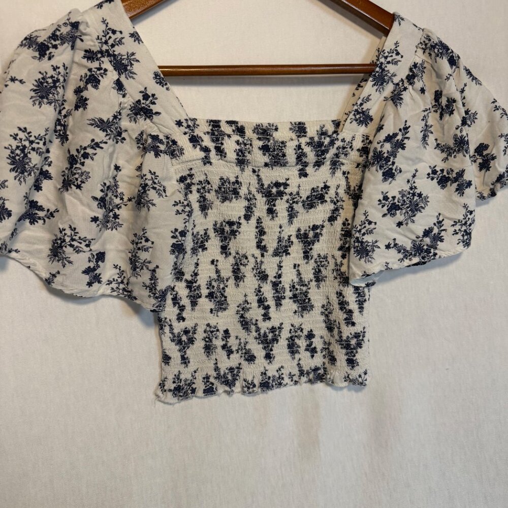 Japna Boho Floral Crop Top Off Shoulder Shirt-Festival/Summer - Picture 2 of 7